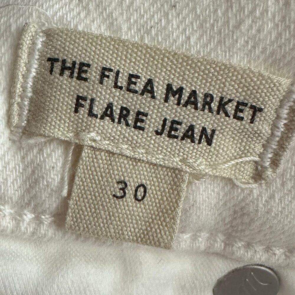 Madewell Women's Flea Market Flare Denim Jeans in Tile White Size 30 - Picture 5 of 6